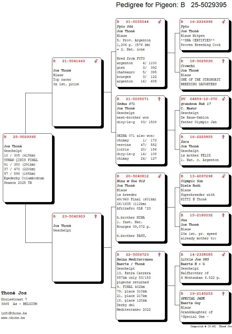BE25-5029395 / JOS THONE  - 10 FİNAL 415 KM & 37 AS