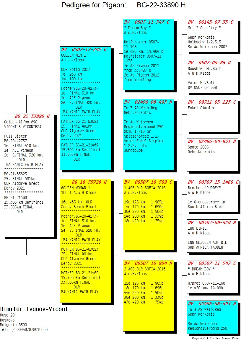 BG22-33890 DİŞİ / GOLDEN ALFON 890 
