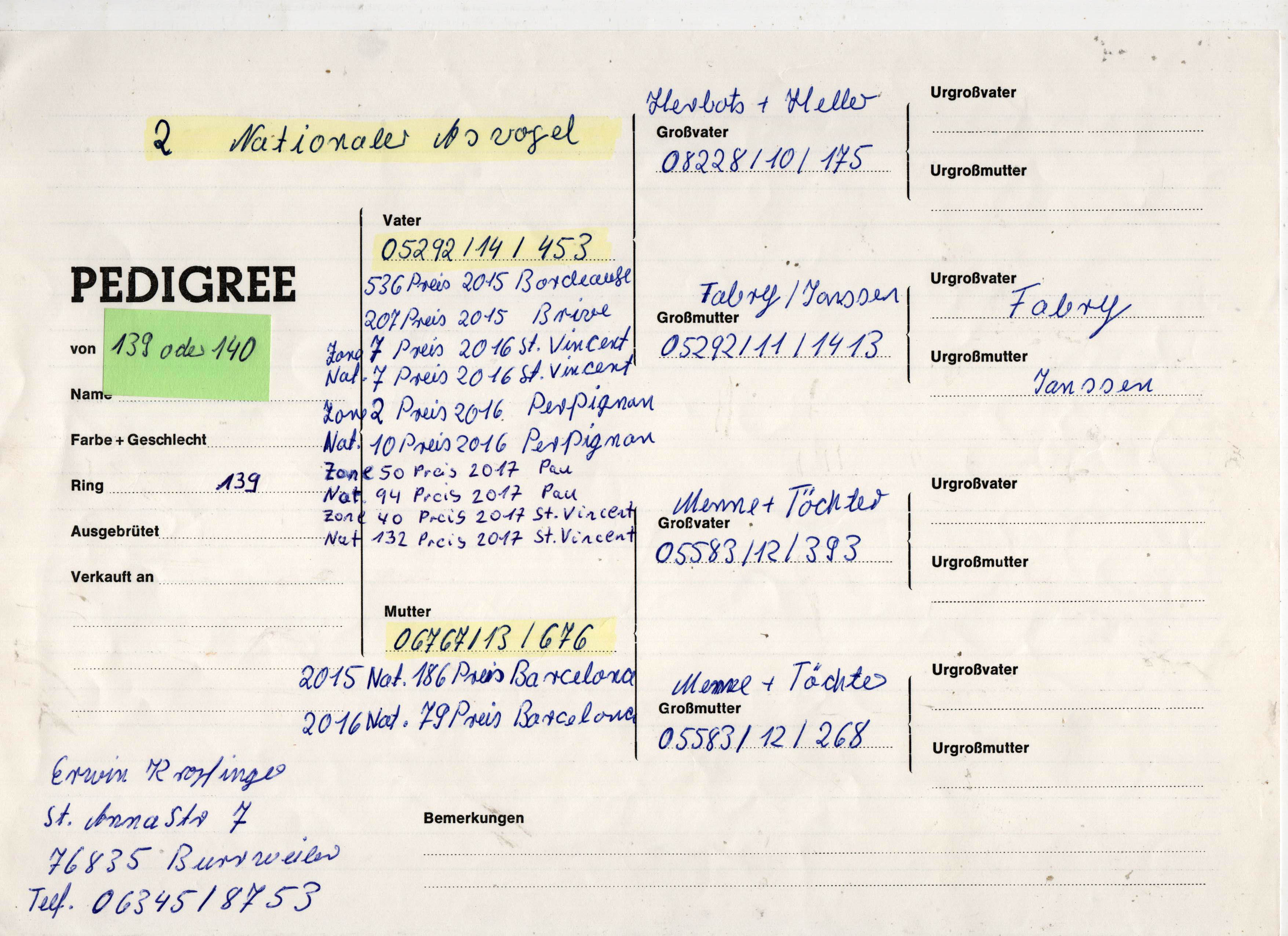 DV05292-16-139 ERKEK / MARATON - MENNE TOCHTER - FABRY - JANSSEN 