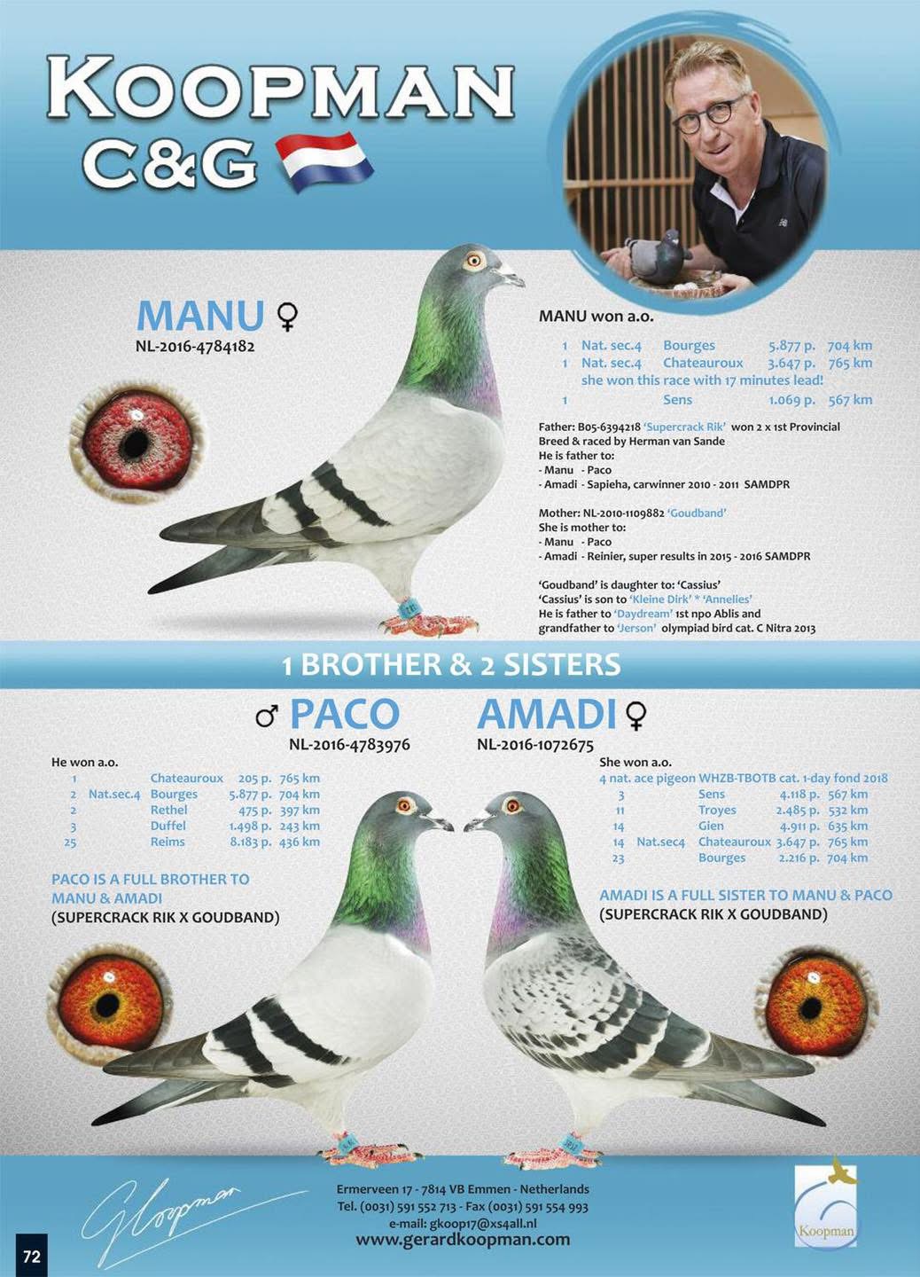 DV07479-20-299 DİŞİ / KOOPMAN % 100. MANU TORUNU SUPER HEN 