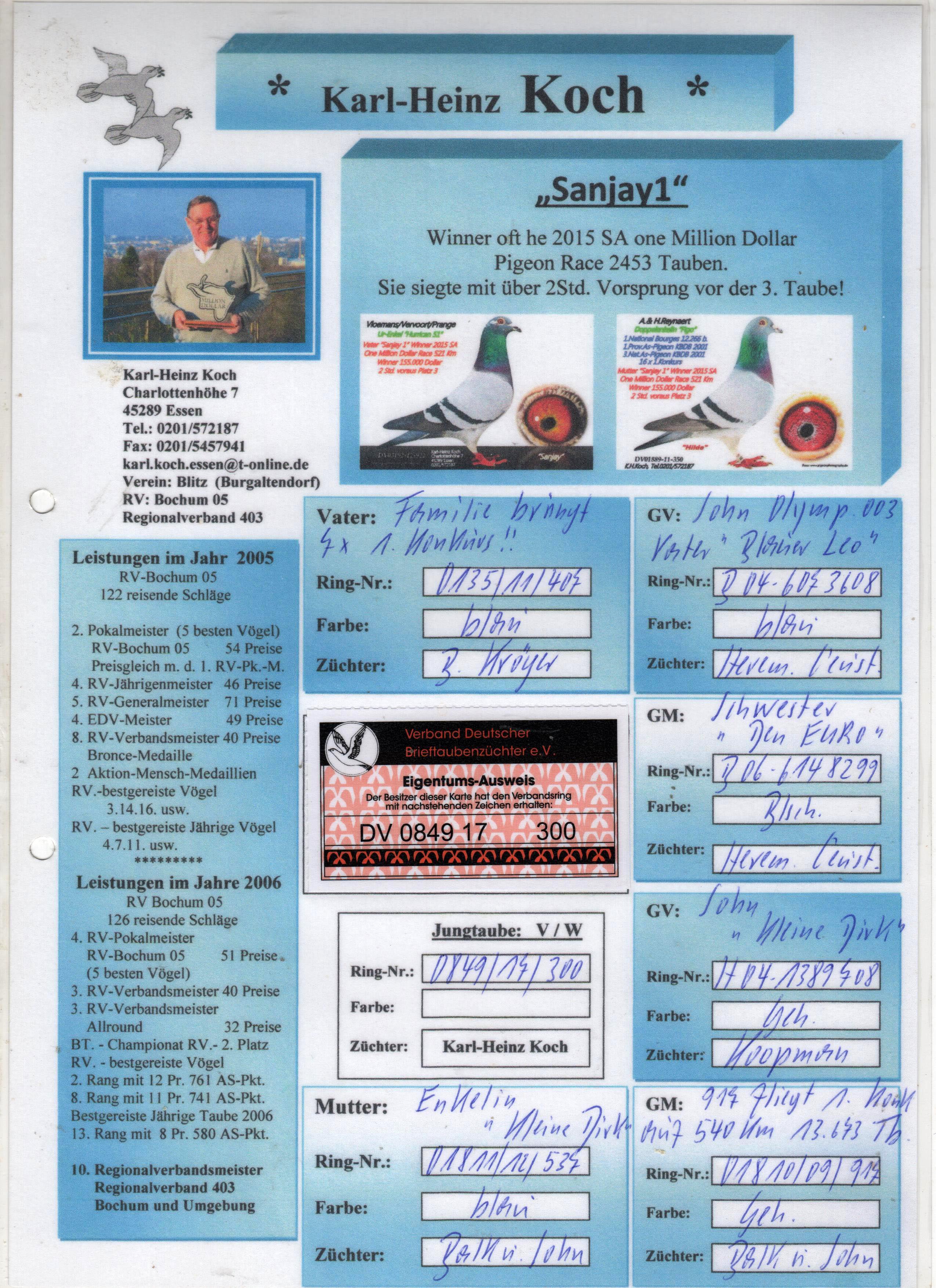 DV0849-17-300 ERKEK /  LEO HEREMANS  - KOOPMAN 