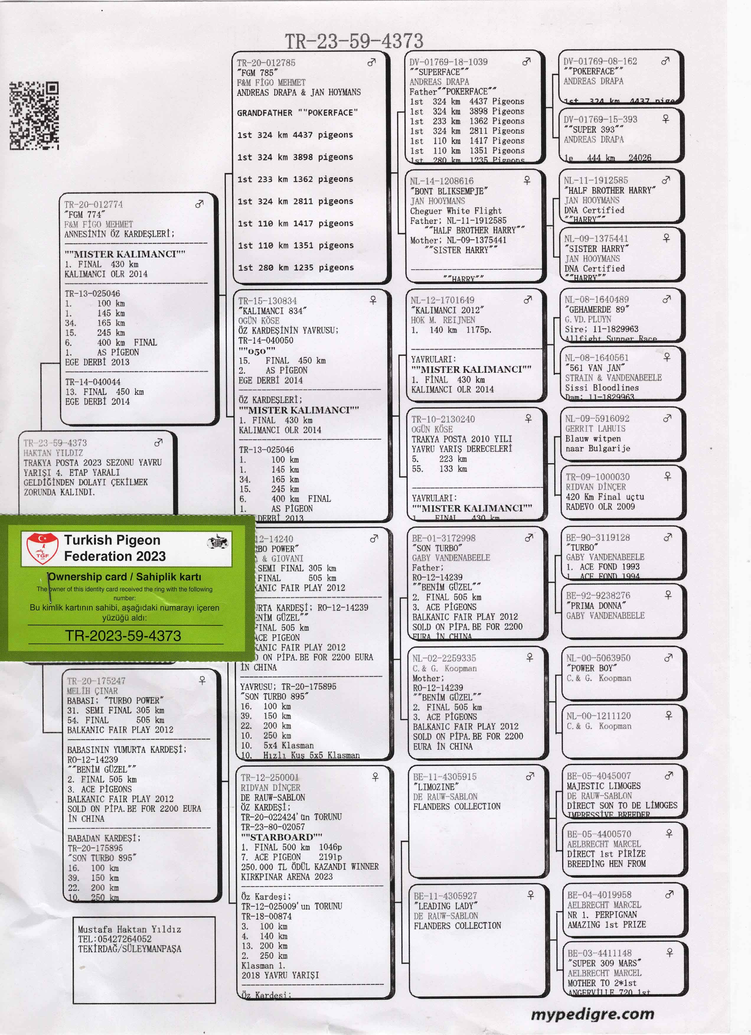 TR23-59-4373 ERKEK / MUSTAFA HAKTAN YILDIZ